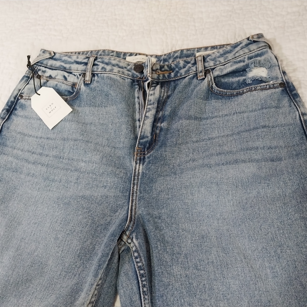 CLEO -WOLF Men's Cotton Relaxed Blue Denim Jeans Size 31-32 NWT - Picture 6 of 12